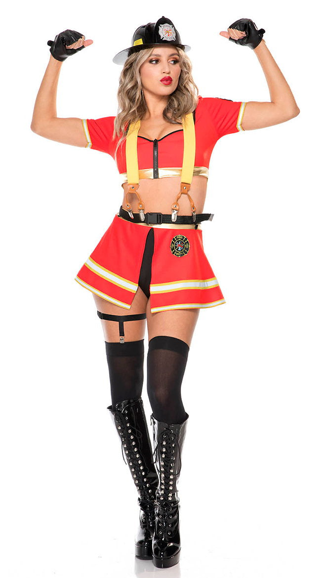 Hot Fire Fighter Costume - Image 1