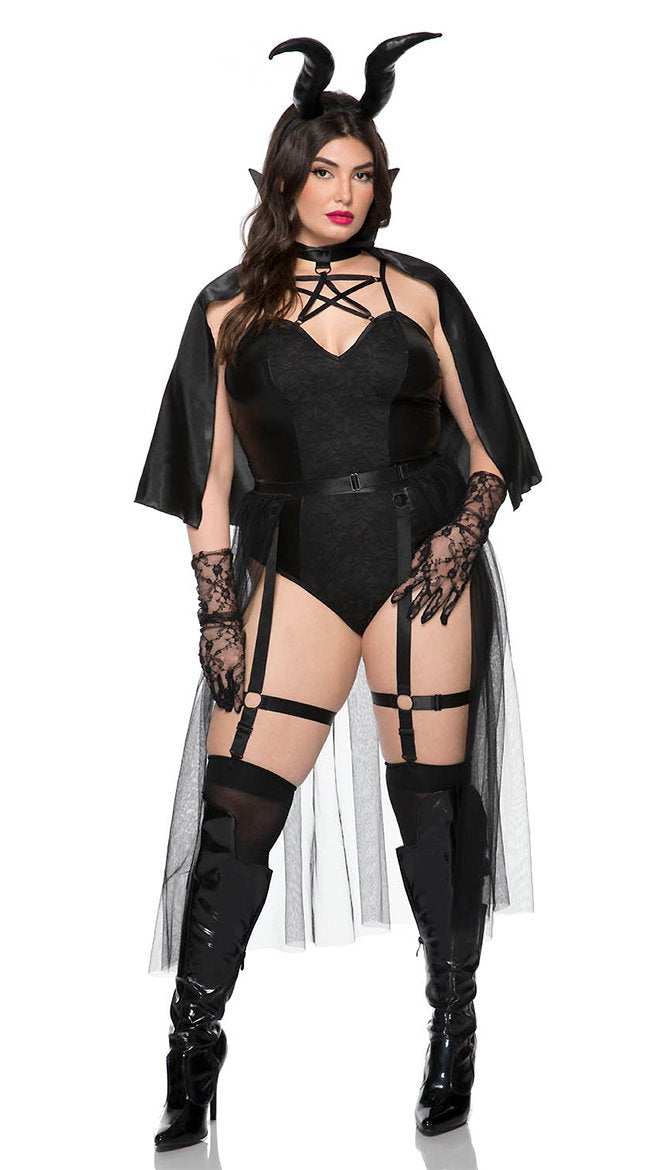 Plus Size Dark Devil Costume - Image 7