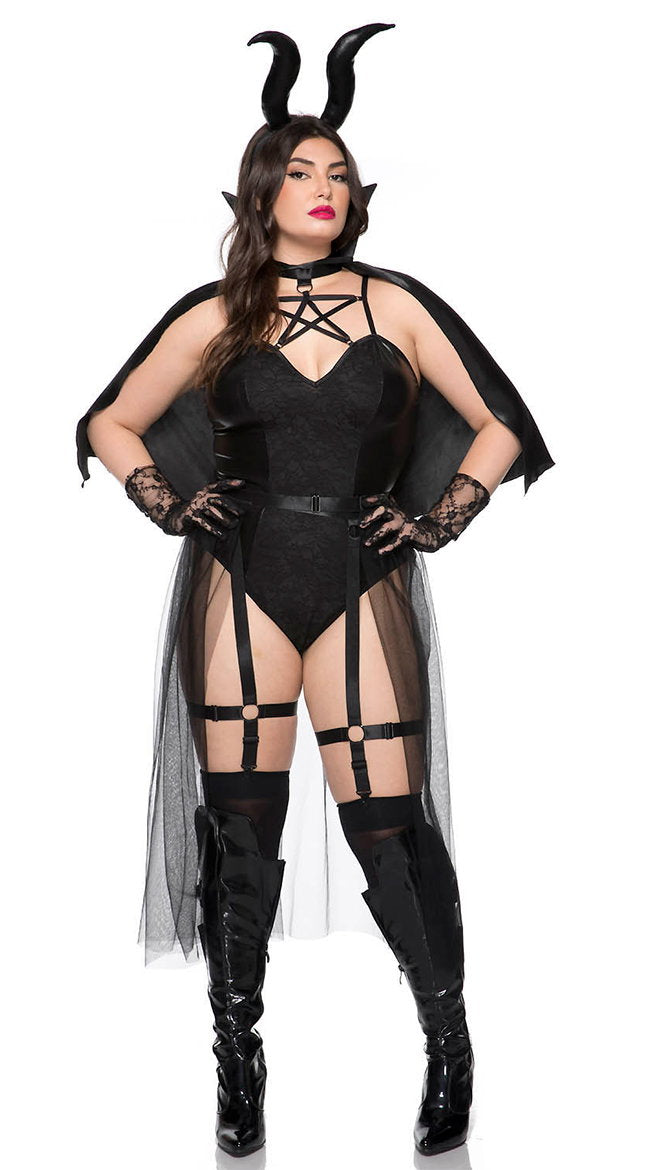 Plus Size Dark Devil Costume - Image 5