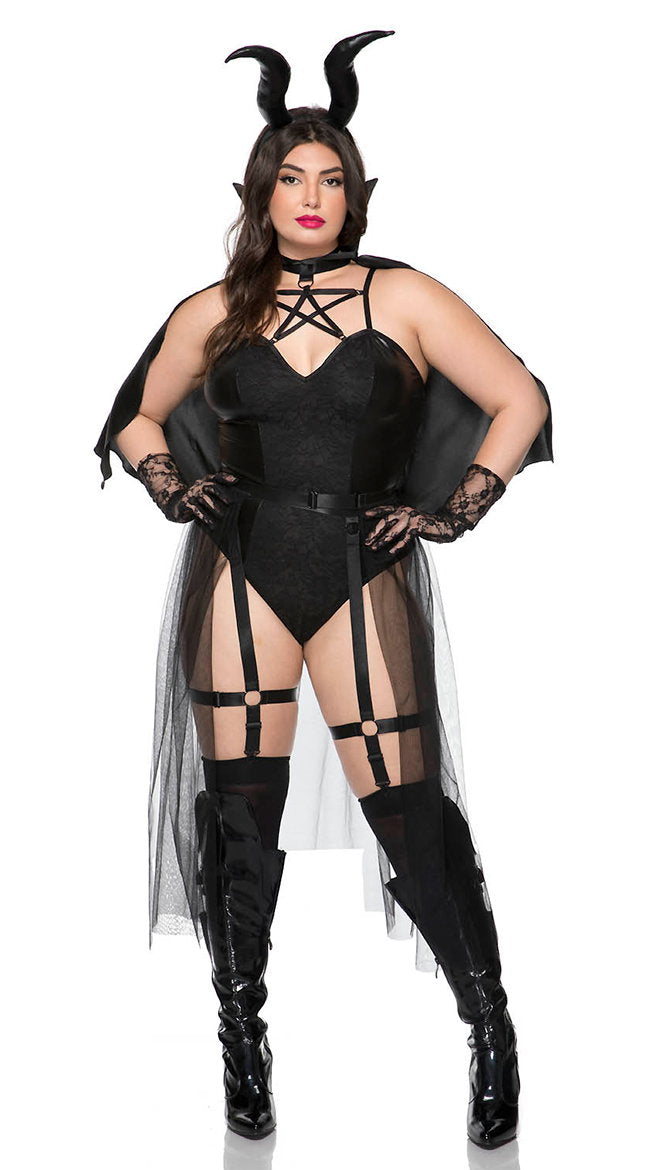 Plus Size Dark Devil Costume - Image 1