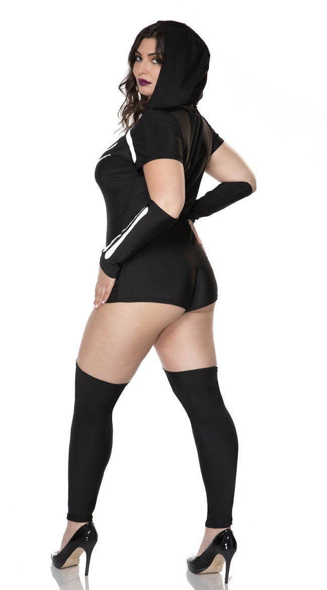 Plus Size Sexy Skeleton Costume - Image 2