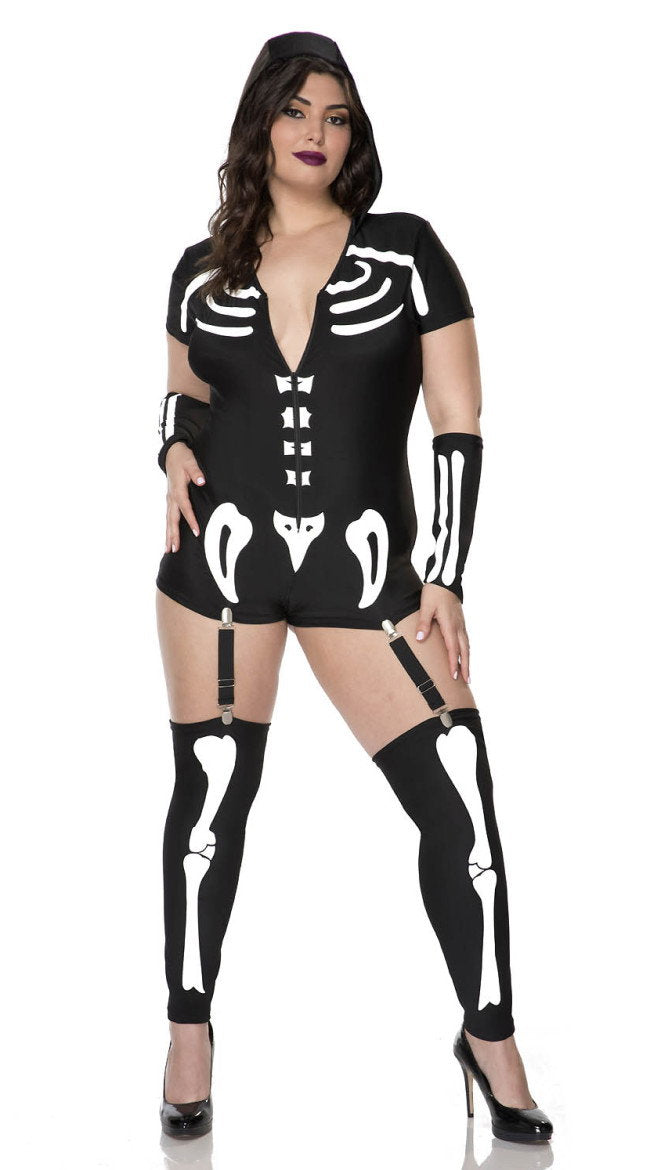 Plus Size Sexy Skeleton Costume - Image 5