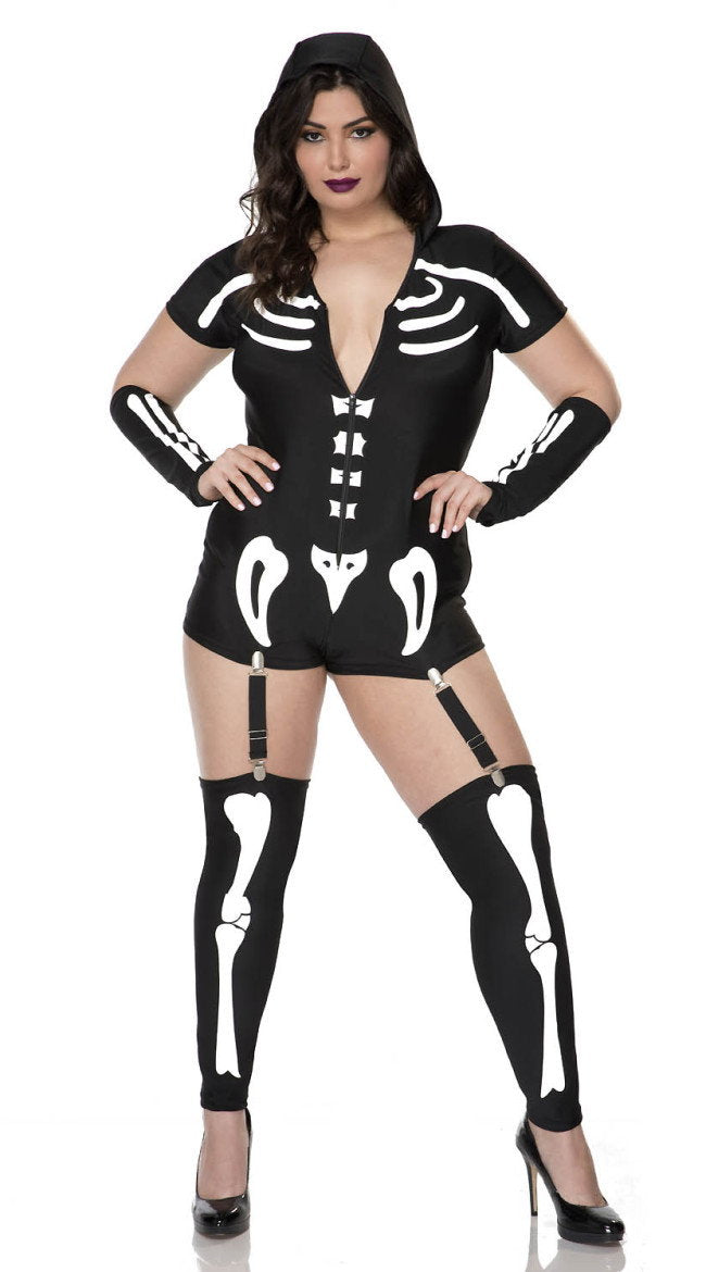 Plus Size Sexy Skeleton Costume - Image 6