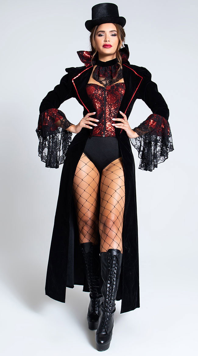 Lusty Lace Vampire Costume - Image 1