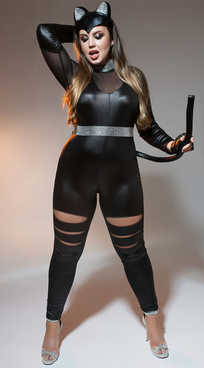 Plus Size Cat Burglar Costume - Image 8