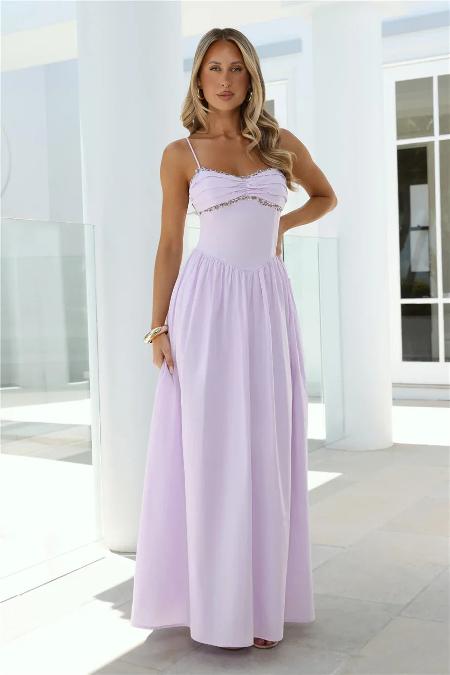 Happy Is Pretty Maxi Dress Lavender