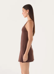 Savanah Mini Dress - Chocolate