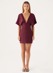 Only For You Mini Dress - Burgundy