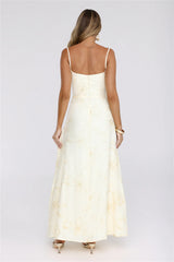 Sundown Siren Maxi Dress Yellow