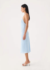 Valeska Beaded Midi Dress - Blue
