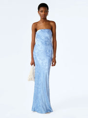 Amdra Jacquard Dress in Vista Blue