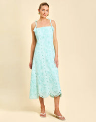 Salvador Tassel Midi Dress