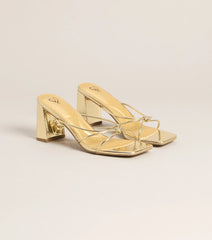 Fashion Fix Knotted Block Heel Mules