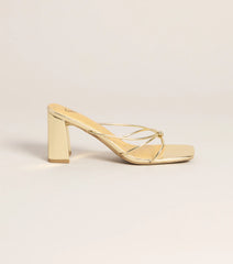 Fashion Fix Knotted Block Heel Mules
