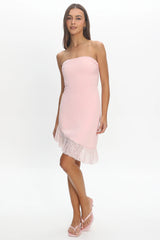 Lumia Strapless Mini Dress Powder Pink