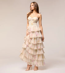 Anabelle Floral Chiffon Formal Dress