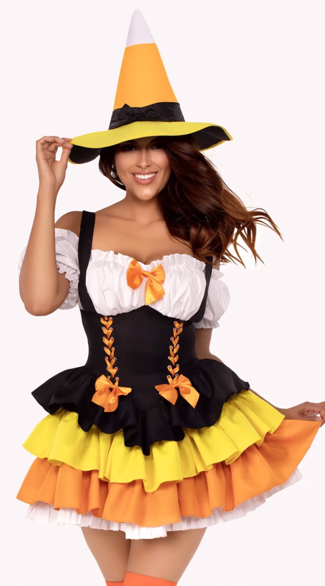 Candy Corn Witch Costume - Image 1