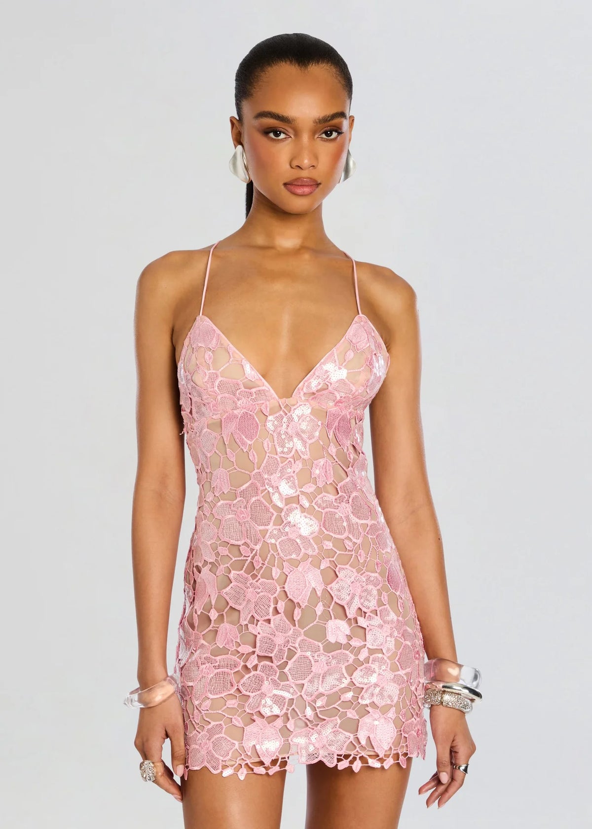 Kamala Sequin Lace Dress
