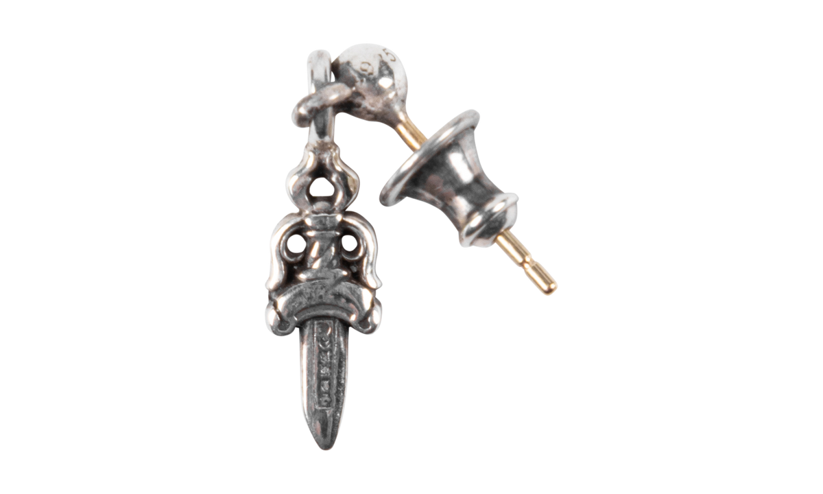 Drop Stack Dagger Earring Silver Red CHRM0901