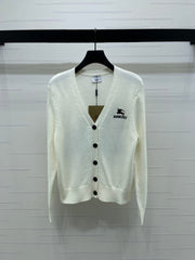 Burberry 25 V-neck Long-sleeved Cardigan Wool
