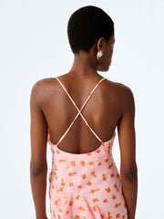 Thora Dress in Abstract Ditsy Floral