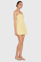 Strapless Bethany Romper In Crochet Lace