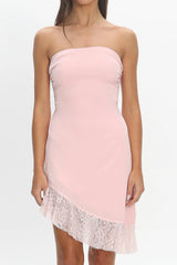 Lumia Strapless Mini Dress Powder Pink