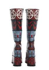 Exercise Caution Platform Boots