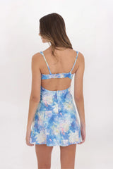 WATERCOLOR FLORAL DRESS
