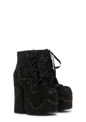 Lover’s Duet Platform Boots - Black