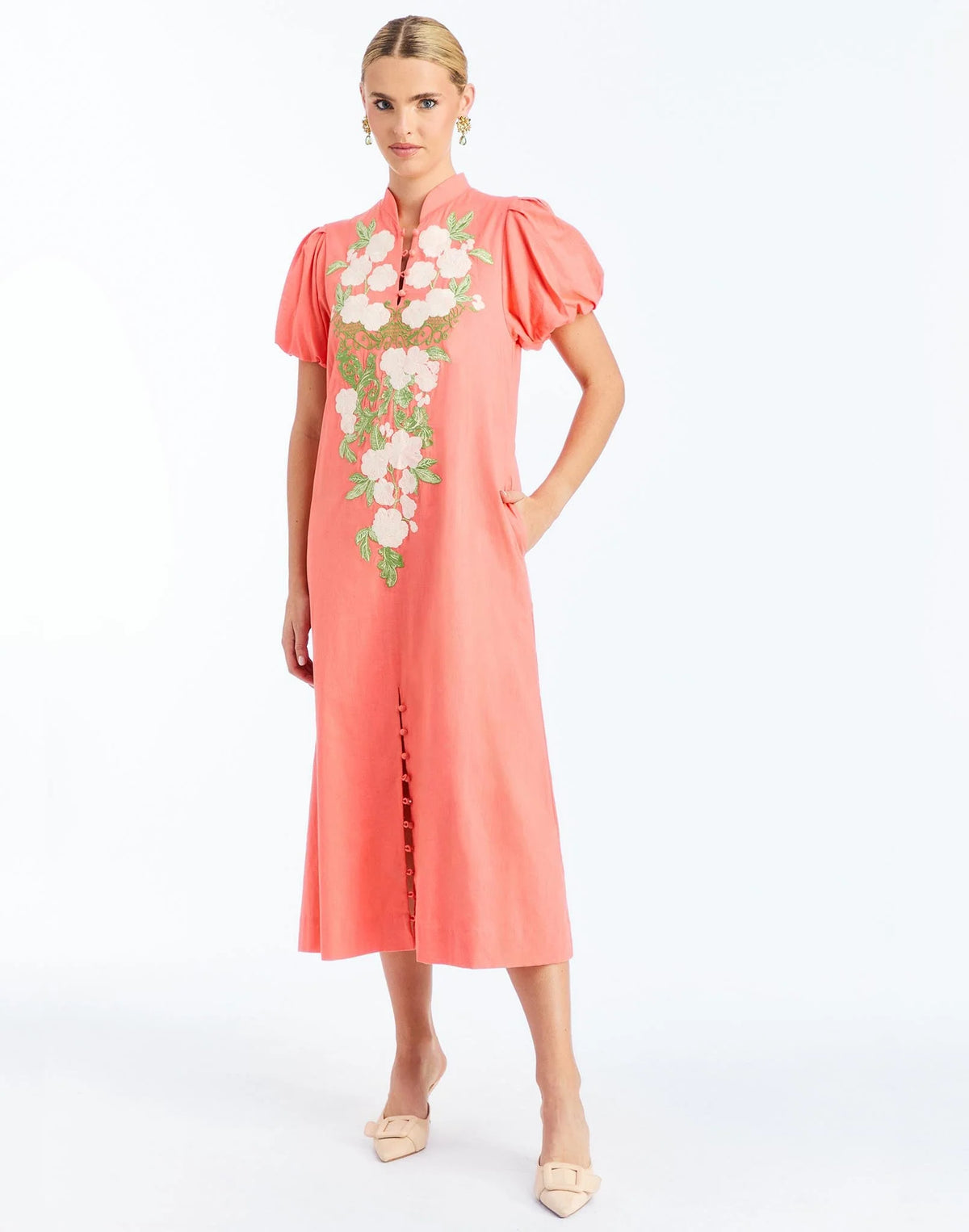 Elliana Barong Midi Dress