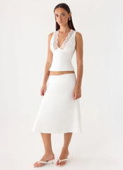 Marquas Midi Skirt - White