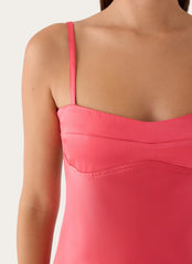 Beachside Slip Mini Dress - Hot Pink