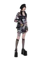 Petrified Night Mini Dress