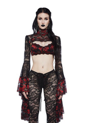Gothic Fires Lace Shrug