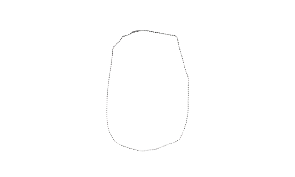 Ball Chain Necklace 24 inches - Silver CHRM1579