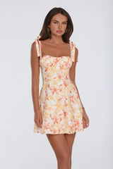 Icon Behaviour Mini Dress Orange