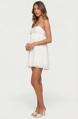 Ariellah Chiffon Babydoll Mini Dress