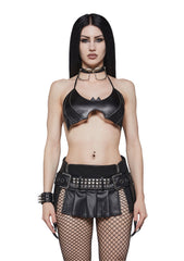 Bat Wing Bralette & Choker Set