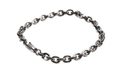 Paper Chain Bracelet 6.5 inches - Silver CHRM0452