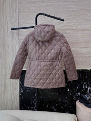 Burberry 25 Mid-Length Jacket Whimshy Pink Nylon Cotton