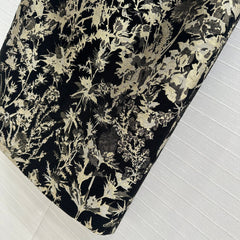 CD 25 Print Shirt Black Gold Jacquard fabric