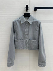 Fendi 25 Denim Jacket Haze Blue Cotton