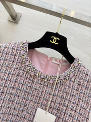 Valen 26s Dress Pink Tweed 344746