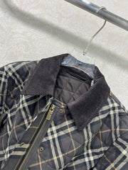 Burberry 25 Quilted Cropped Jacket Multicolor Cotton