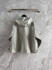 CD Monogram Jacket Gray mix Beige Polyester