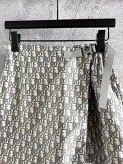 CD Monogram Culottes Gray mix Beige Polyester