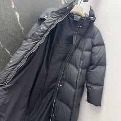 Burberry 25 Hooded Short Down Jacket with Adjustable Waist Black Polyester