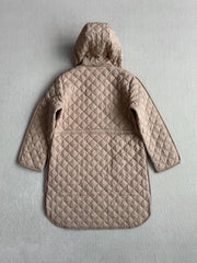 MC 2025 Long Coat With Cotton Legs Light Brown Polyester