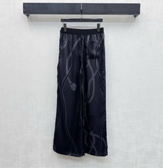 HM SS26 Palefroi Remix Pajama Pants Black Mulberry Silk 351817